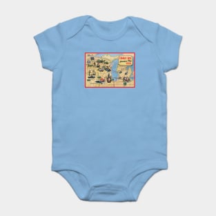 Tommy's Travel Map Baby Bodysuit